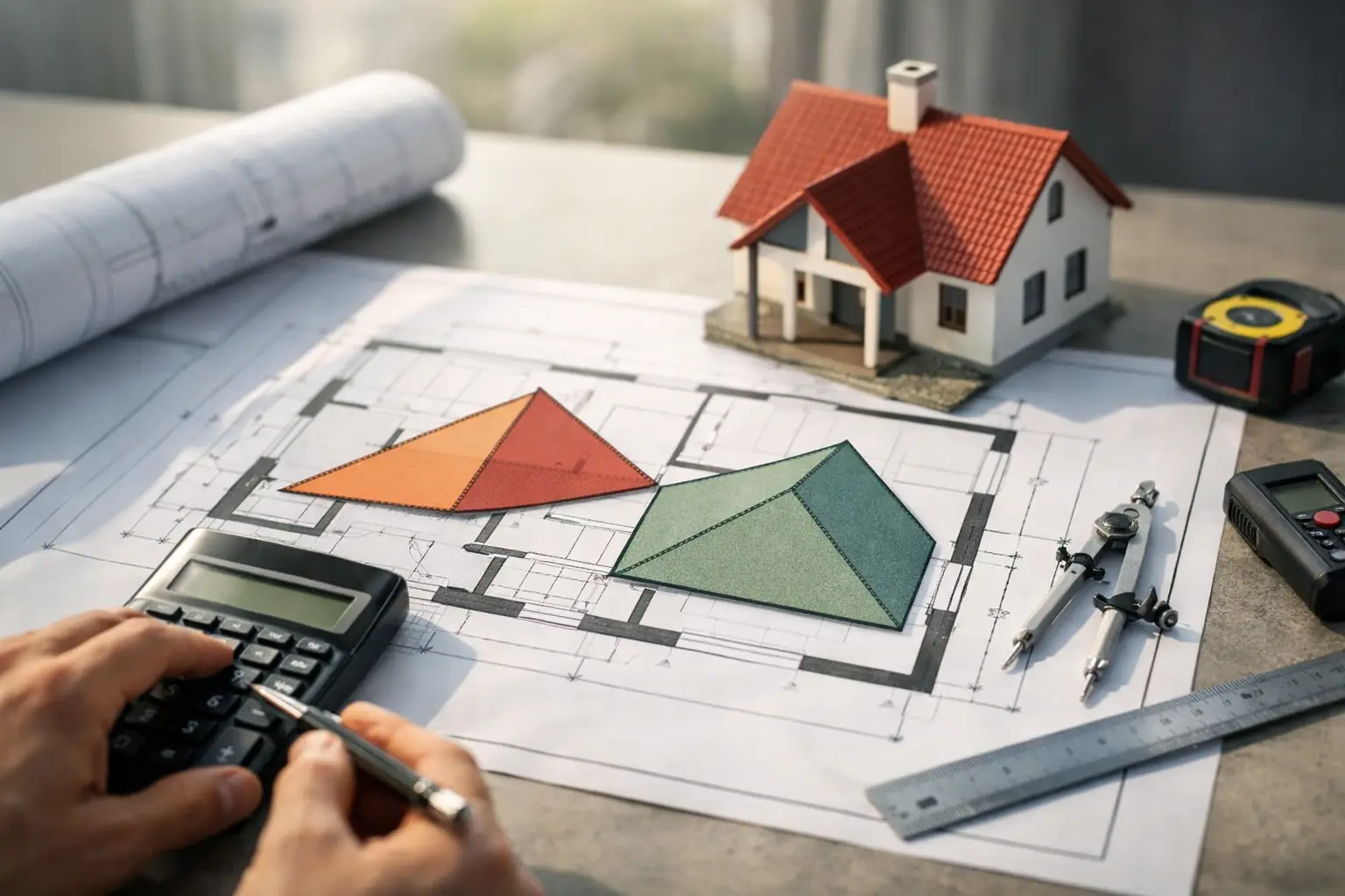 Ako vypočítať plochu strechy z pôdorysu